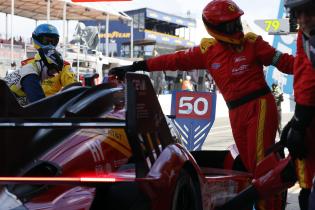 Ferrari 499P #50 Haltschild zum Boxenstop, 2. Testsession, Test zu den 24 Stunden Le Mans Rennen, Frankreich, WEC Langstrecken- Weltmeisterschaft, 07.06.2026, Antonio Fuoco (ITA), Nicklas Nielsen (DEN), Miguel Molina (ESP)
LeMans2026_001.jpg
